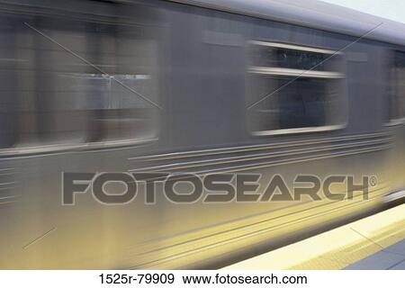Close-up of a moving train View Large Photo Image Stock Photo - Close-up of a moving train. Fotosearch