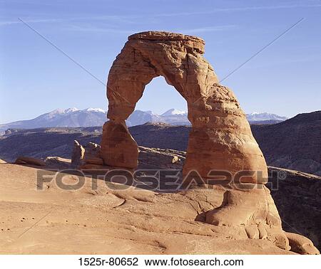 Close-up of a natural arch, Delicate Arch, Arches National Park, Utah, USA View Large Photo Image Stock Image - Close-up of a natural arch, Delicate Arch, Arches National Park, Utah, USA. Fotosearch