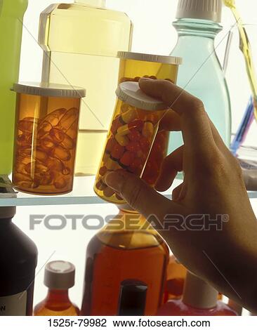 Close-up of a person's hand holding a bottle of pills View Large Photo Image Stock Image - Close-up of a person's hand holding a bottle of pills. Fotosearch