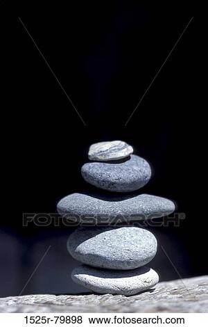 Close-up of a stack of stones View Large Photo Image Stock Photo - Close-up of a stack of stones. Fotosearch