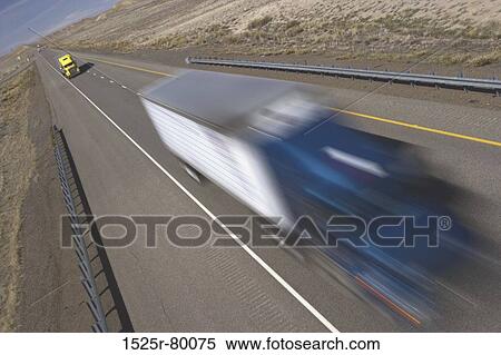 High angle view of a truck on a road View Large Photo Image Stock Photography - High angle view of a truck on a road. Fotosearch