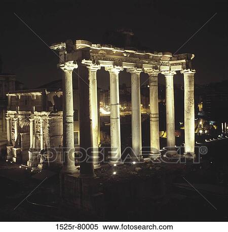 High angle view of columns of a monument lit up at night, Roman Forum, Rome, Italy View Large Photo Image Stock Photography - High angle view of columns of a monument lit up at night, Roman Forum, Rome, Italy. Fotosearch