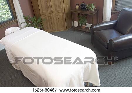Interior of a massage room View Large Photo Image Stock Photo - Interior of a massage room. Fotosearch
