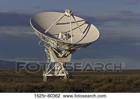 Stock Image - Low angle view of a communication satellite. Fotosearch