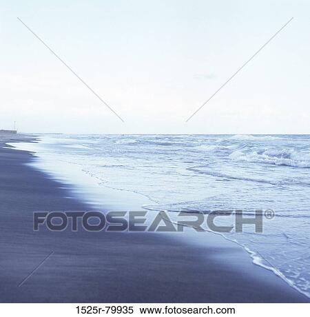 Stock Photography - Panoramic view of a beach. Fotosearch