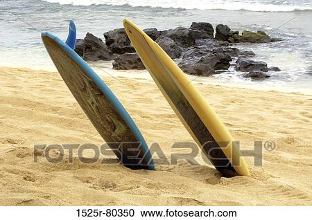Two surfboards on the beach View Large Photo Image Stock Image - Two surfboards on the beach. Fotosearch