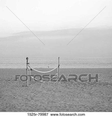 Volleyball net on the beach View Large Photo Image Stock Photo - Volleyball net on the beach. Fotosearch