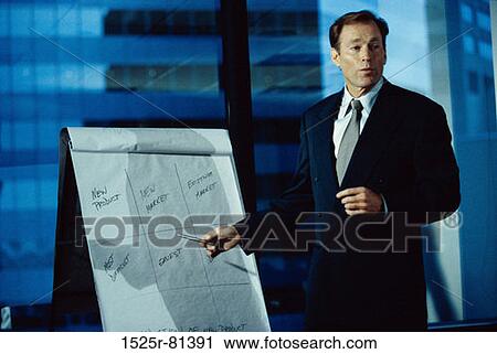 Businessman giving a presentation in an office View Large Photo Image Stock Image - Businessman giving a presentation in an office. Fotosearch