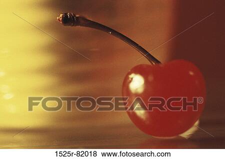 Close-up of a cherry View Large Photo Image Stock Photo - Close-up of a cherry. Fotosearch