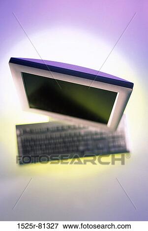 Close-up of a computer monitor and a computer keyboard View Large Photo Image Stock Photo - Close-up of a computer monitor and a computer keyboard. Fotosearch