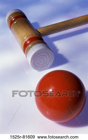 Close-up of a croquet mallet and a ball View Large Photo Image Stock Photo - Close-up of a croquet mallet and a ball. Fotosearch