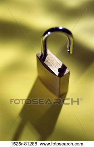 Stock Photo - Close-up of a padlock. Fotosearch