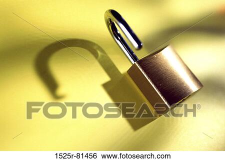 Stock Photograph - Close-up of a padlock. Fotosearch
