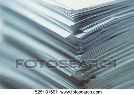 Close-up of a stack of paper View Large Photo Image Stock Image - Close-up of a stack of paper. Fotosearch