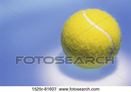 Stock Photo - Close-up of a tennis ball. Fotosearch