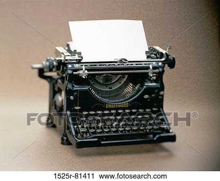 Stock Image - Close-up of a typewriter. Fotosearch