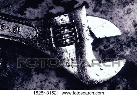 Close-up of an adjustable wrench View Large Photo Image Stock Image - Close-up of an adjustable wrench. Fotosearch