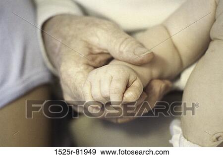 Close-up of an adult's hand holding a baby's hand View Large Photo Image Stock Photo - Close-up of an adult's hand holding a baby's hand. Fotosearch