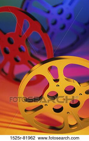 Close-up of film reels View Large Photo Image Stock Image - Close-up of film reels. Fotosearch