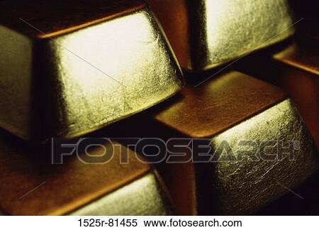 Close-up of gold bars View Large Photo Image Stock Photography - Close-up of gold bars. Fotosearch