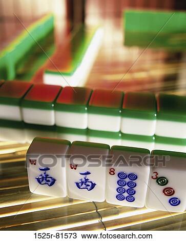 Close-up of mahjong tiles View Large Photo Image Stock Image - Close-up of mahjong tiles. Fotosearch