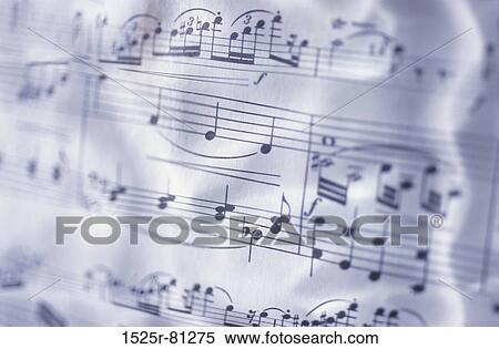 Stock Photography - Close-up of sheet music. Fotosearch