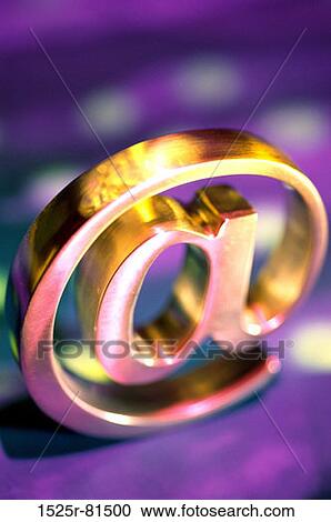 Golden @ symbol View Large Photo Image Stock Image - Golden @ symbol. Fotosearch