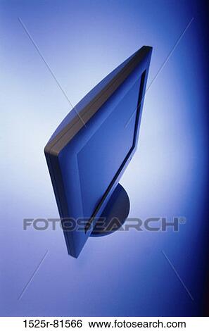 High angle view of a computer monitor View Large Photo Image Stock Photograph - High angle view of a computer monitor. Fotosearch