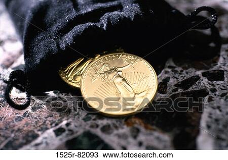 Liberty Gold coins in a pouch View Large Photo Image Stock Image - Liberty Gold coins in a pouch. Fotosearch