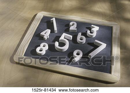 Numbers on a chalkboard View Large Photo Image Picture - Numbers on a chalkboard. Fotosearch