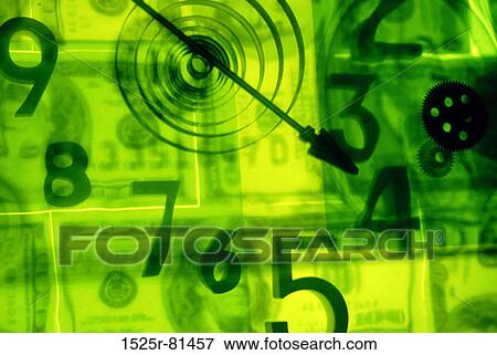 Numbers with an arrow on a coiled spring superimposed over money View Large Photo Image Stock Photo - Numbers with an arrow on a coiled spring superimposed over money. Fotosearch