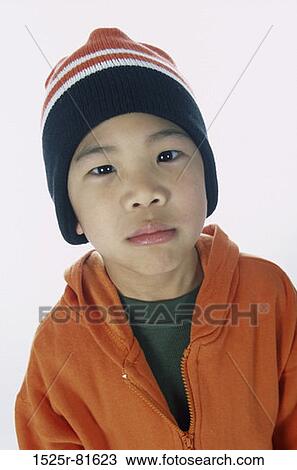 Stock Image - Portrait of a boy. Fotosearch