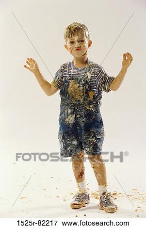 Portrait of a messy boy View Large Photo Image Stock Photo - Portrait of a messy boy. Fotosearch
