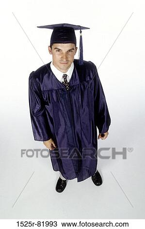 Portrait of a young male graduate View Large Photo Image Stock Image - Portrait of a young male graduate. Fotosearch