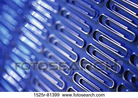 Rows of paper clips View Large Photo Image Stock Photo - Rows of paper clips. Fotosearch