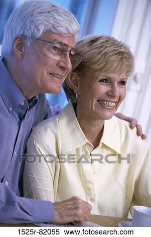 Senior couple smiling together View Large Photo Image Stock Photography - Senior couple smiling together. Fotosearch