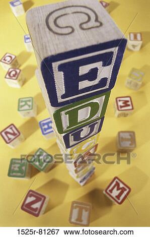 Wooden alphabet blocks in a pile View Large Photo Image Stock Photo - Wooden alphabet blocks in a pile. Fotosearch