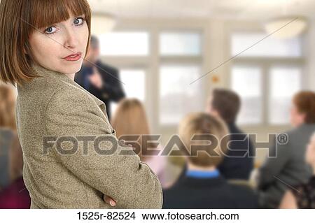 Businesswoman standing with her arms crossed View Large Photo Image Picture - Businesswoman standing with her arms crossed. Fotosearch