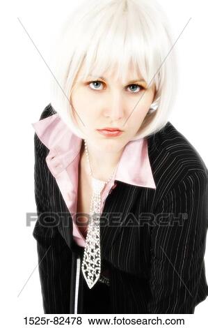 High angle view of a businesswoman looking serious View Large Photo Image Stock Photo - High angle view of a businesswoman looking serious. Fotosearch