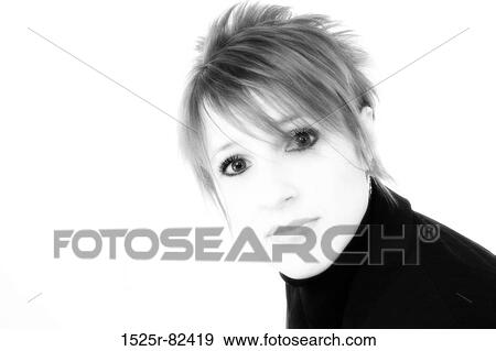 Portrait of a mid adult woman looking serious View Large Photo Image Stock Photo - Portrait of a mid adult woman looking serious. Fotosearch