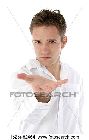 Young man gesturing View Large Photo Image Picture - Young man gesturing. Fotosearch