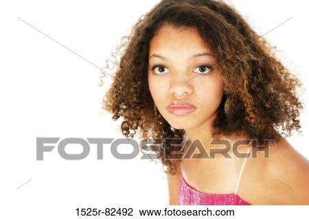 Young woman looking serious View Large Photo Image Stock Image - Young woman looking serious. Fotosearch