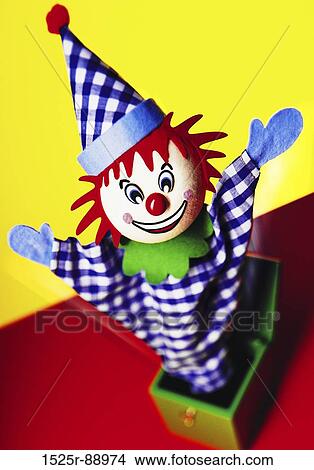 Close-up of a toy clown View Large Photo Image Picture - Close-up of a toy clown. Fotosearch