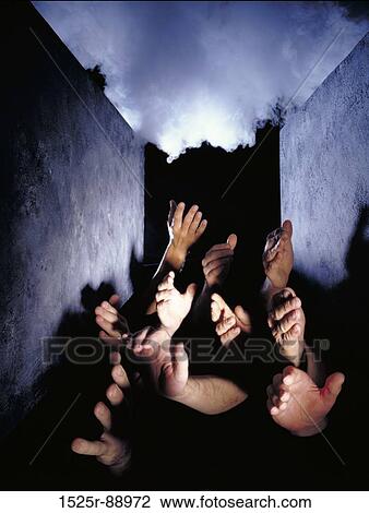Close-up of human hands raised in a grave View Large Photo Image Stock Image - Close-up of human hands raised in a grave. Fotosearch