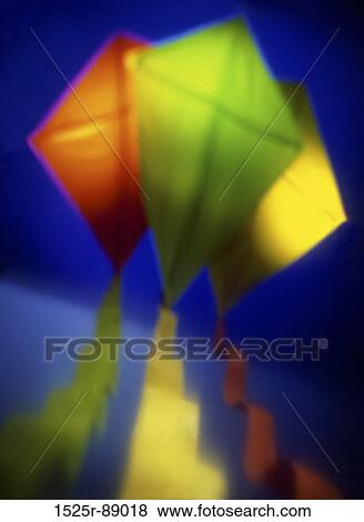 Close-up of three kites View Large Photo Image Stock Photo - Close-up of three kites. Fotosearch