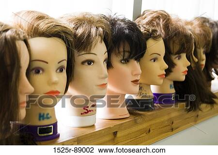 Mannequin heads in a row View Large Photo Image Stock Image - Mannequin heads in a row. Fotosearch