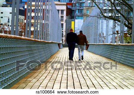 Picture - Across a bridge. Fotosearch