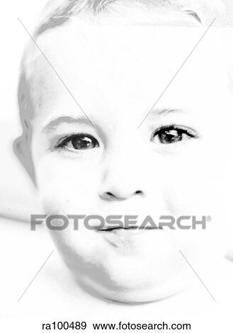Baby's face View Large Photo Image Stock Photo - Baby's face. Fotosearch