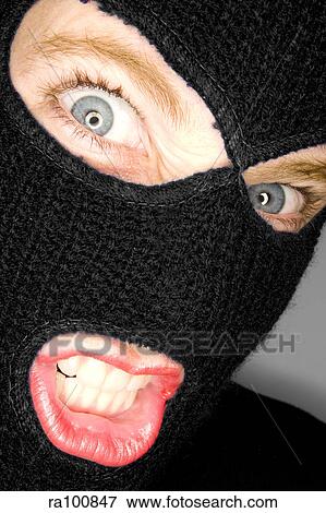 Balaclava girl View Large Photo Image Stock Photo - Balaclava girl. Fotosearch