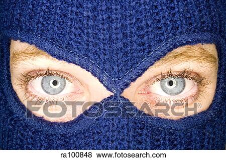 Stock Photo - Balaclava girl. Fotosearch